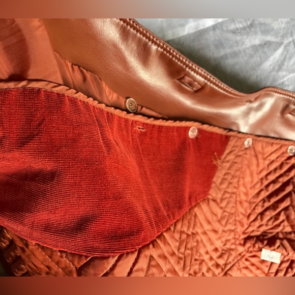 Vintage Vegan Leather Trench Coat - Picture 7 of 10